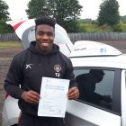 Tuoyo gets over the line!