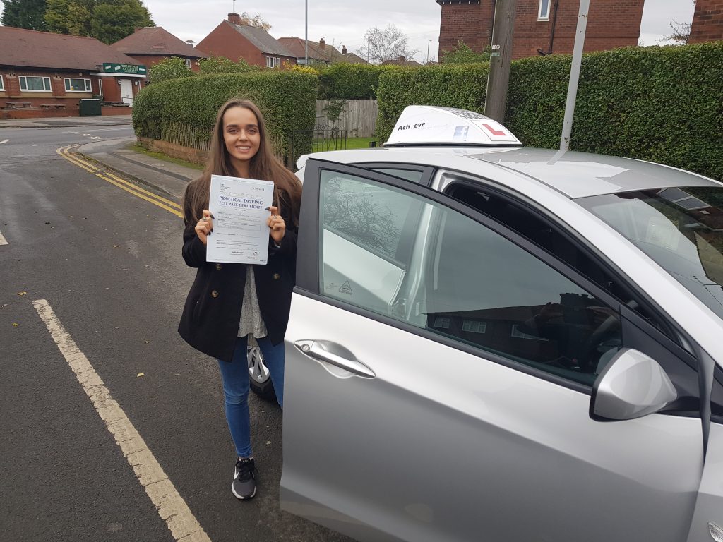 Great result for Hannah. Driving Lessons Wakefield, instructor