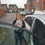 Abi passes her Driving Test.