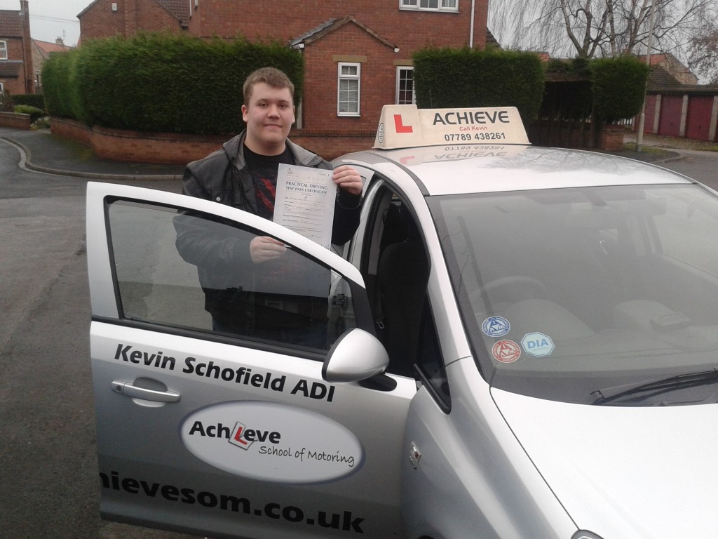 Its a pass for Kris! kris bell passes his driving test!