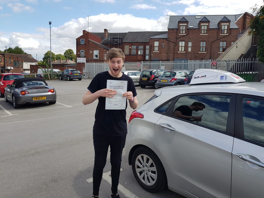 Ryan chats to me after passing his Driving Test. Driving Lessons