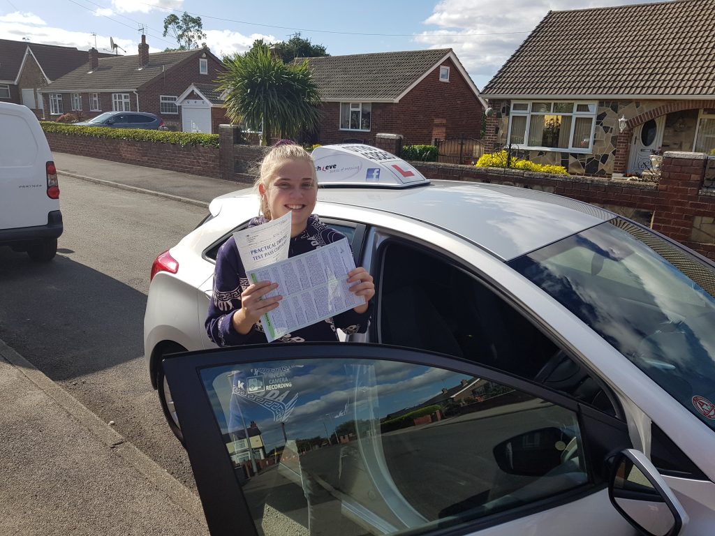 Anni gets what she wanted. Driving Lessons Wakefield, instructor