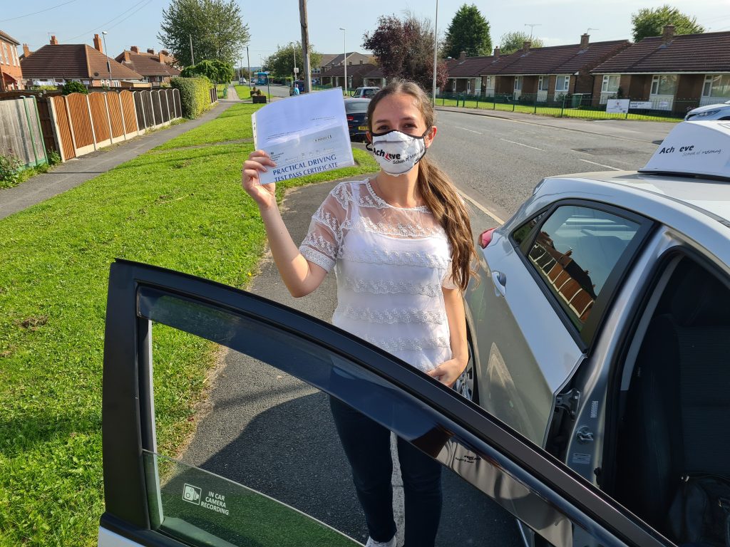 Its a First Time pass for Erin. Driving Lessons Wakefield, instructor
