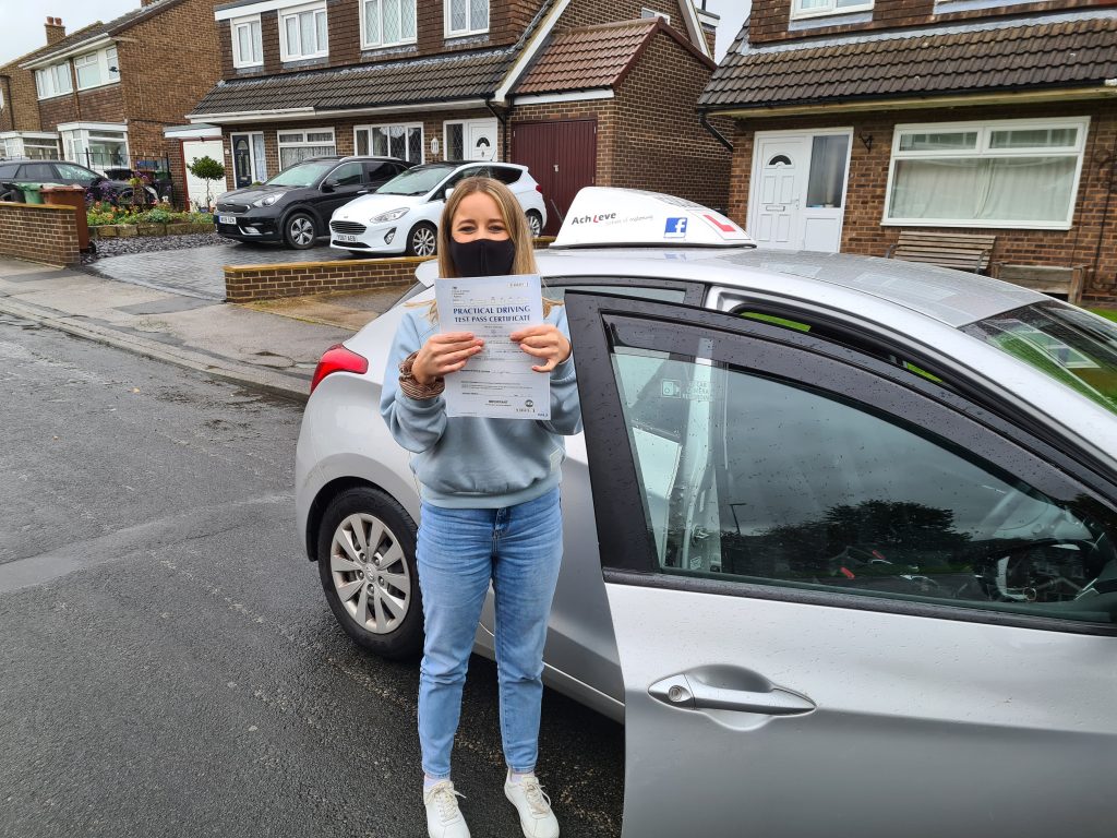 Victoria gets her just rewards. Driving Lessons Wakefield, instructor